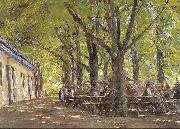 Max Liebermann Country Tavern at Brannenburg USA oil painting artist